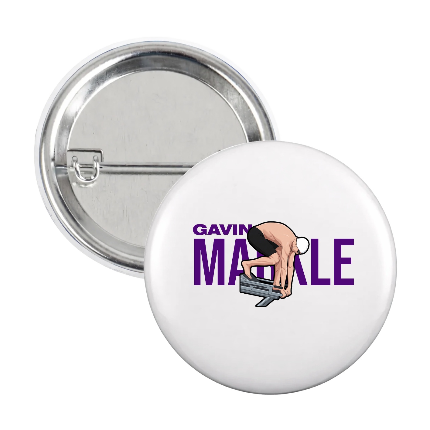Game Day Button — Player Name in White