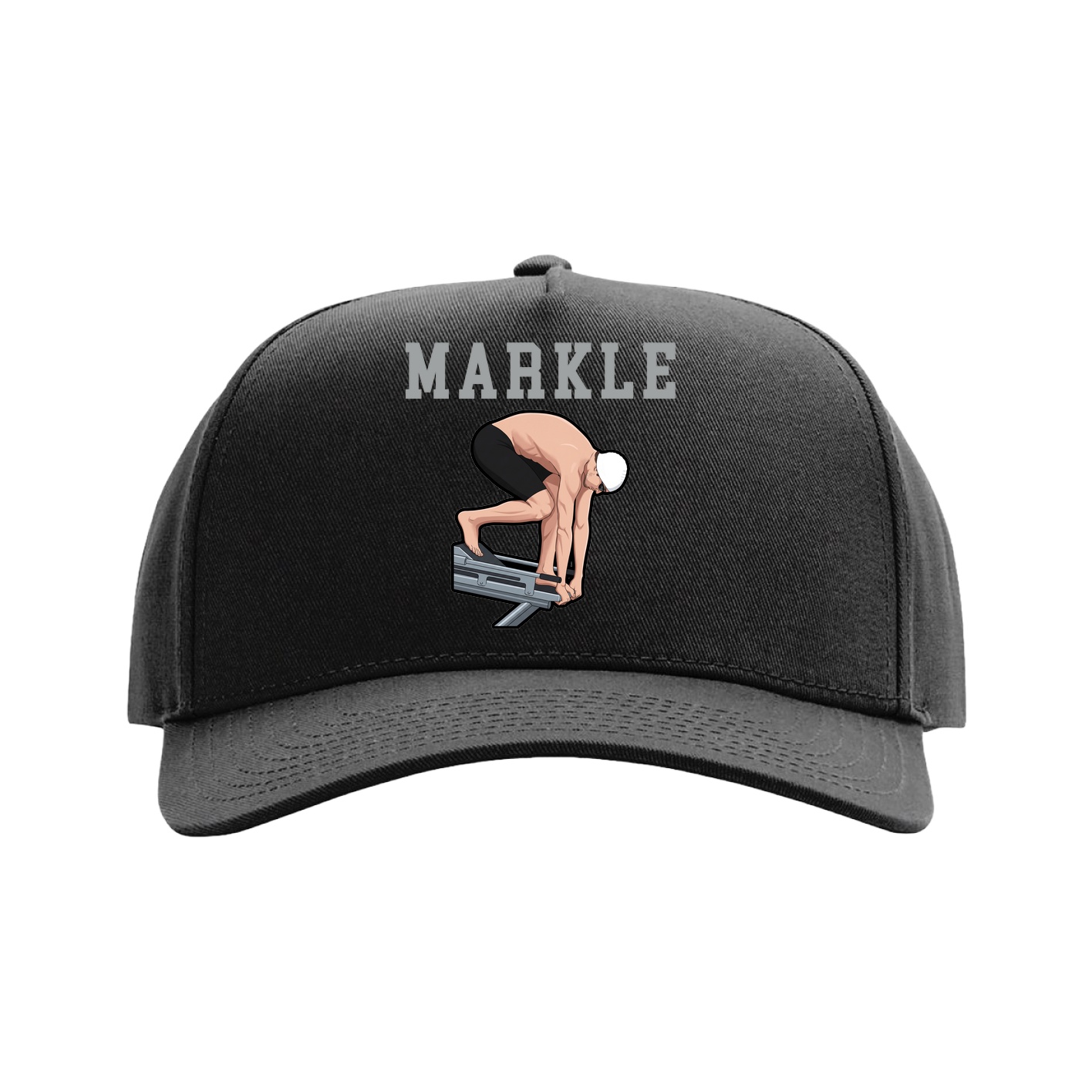 Full Fabric Five-Panel Champ Cap — Shirsey in Black