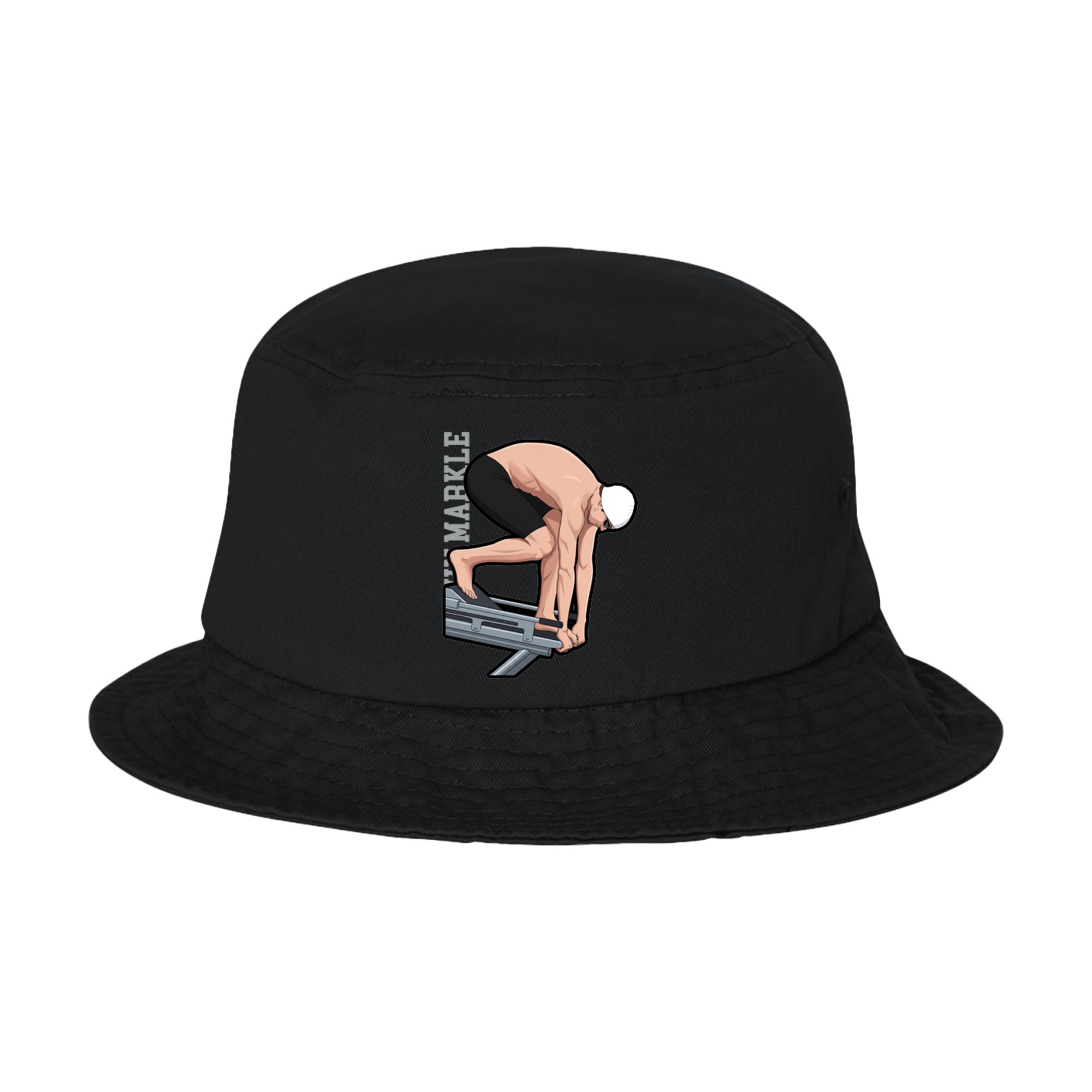 Bucket Cap — Name Vertical in Black