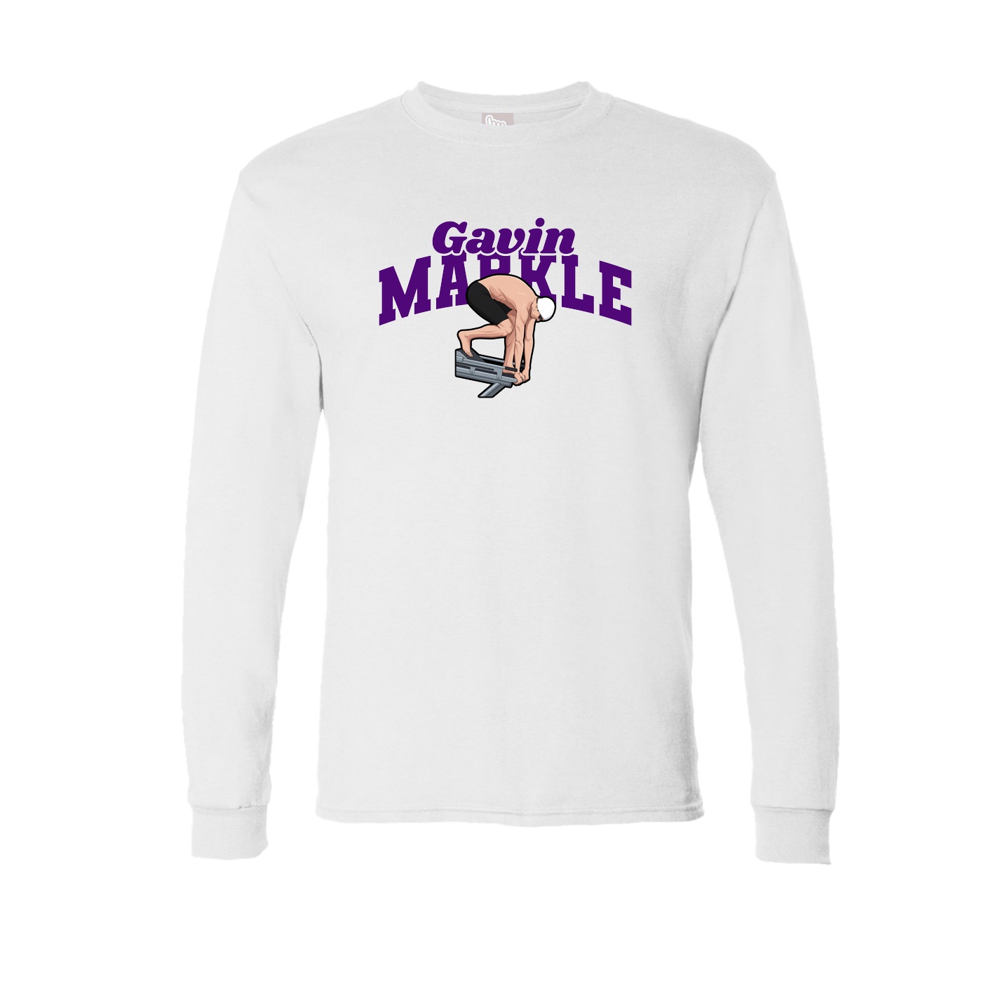 Long Sleeve Tee — Signature Arch in White