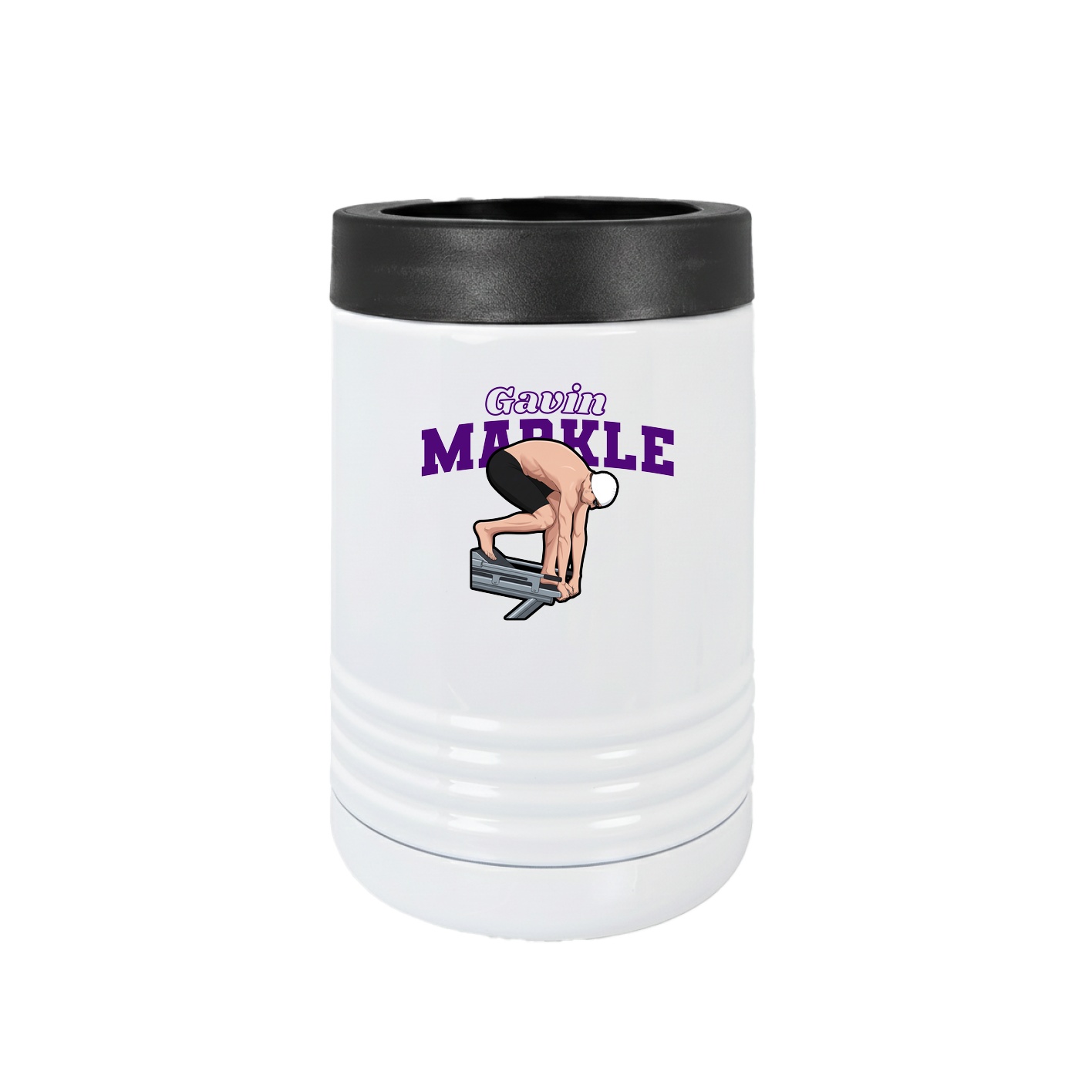 Beverage Holder — Name Arch in White