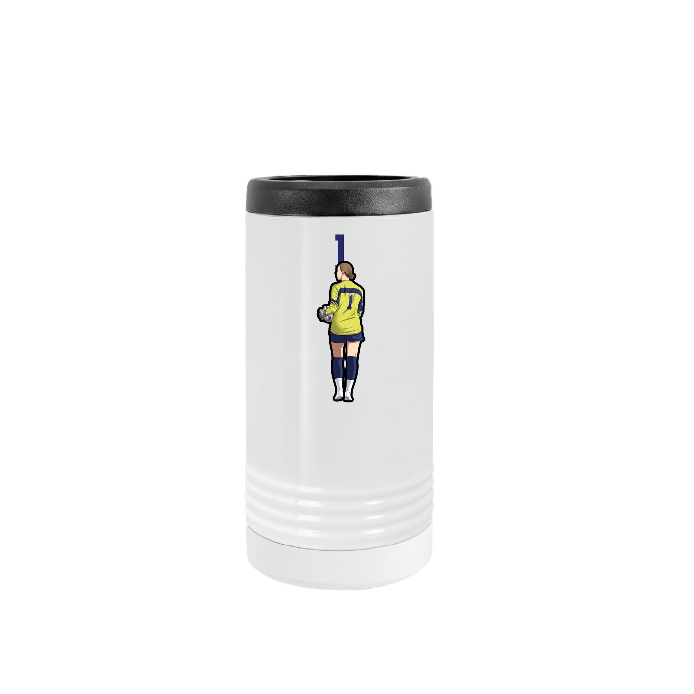 Slim Beverage Holder — Number Top in White
