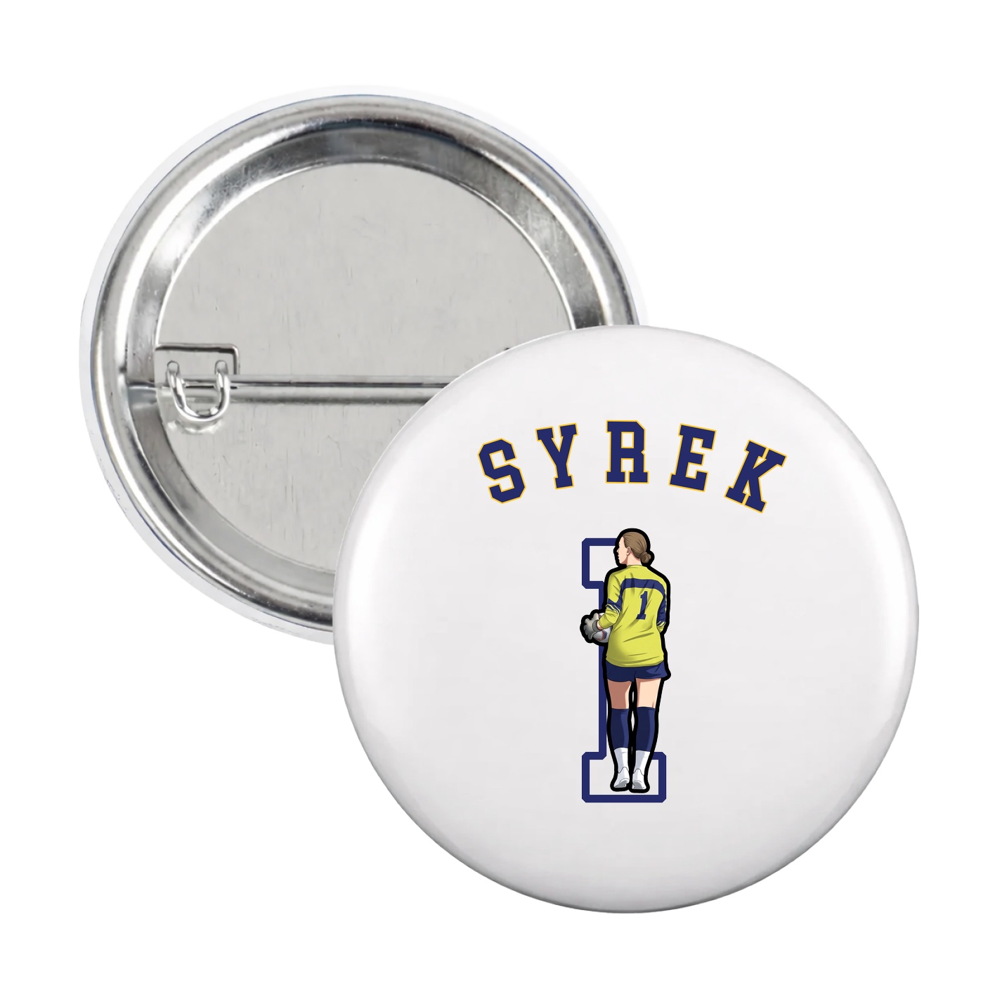 Game Day Button — Shirsey Arch in White