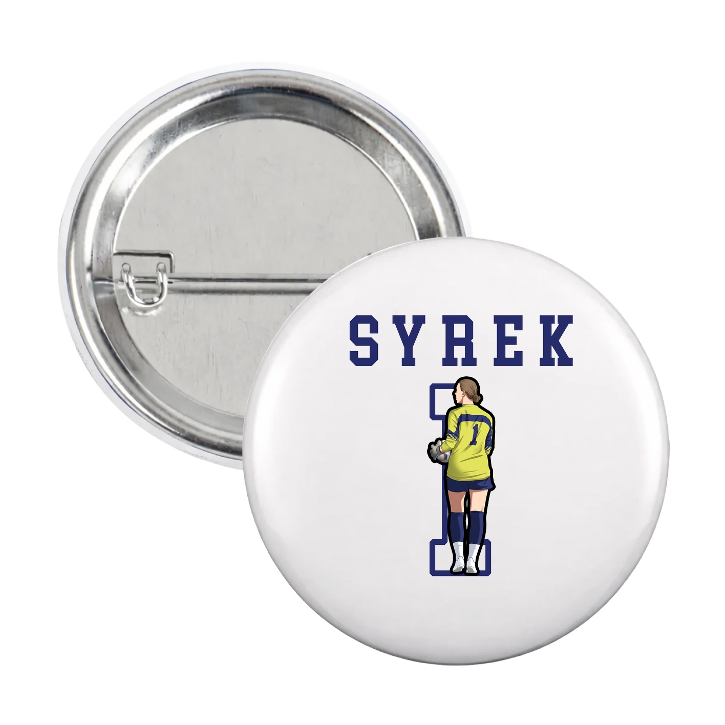 Game Day Button — Shirsey in White