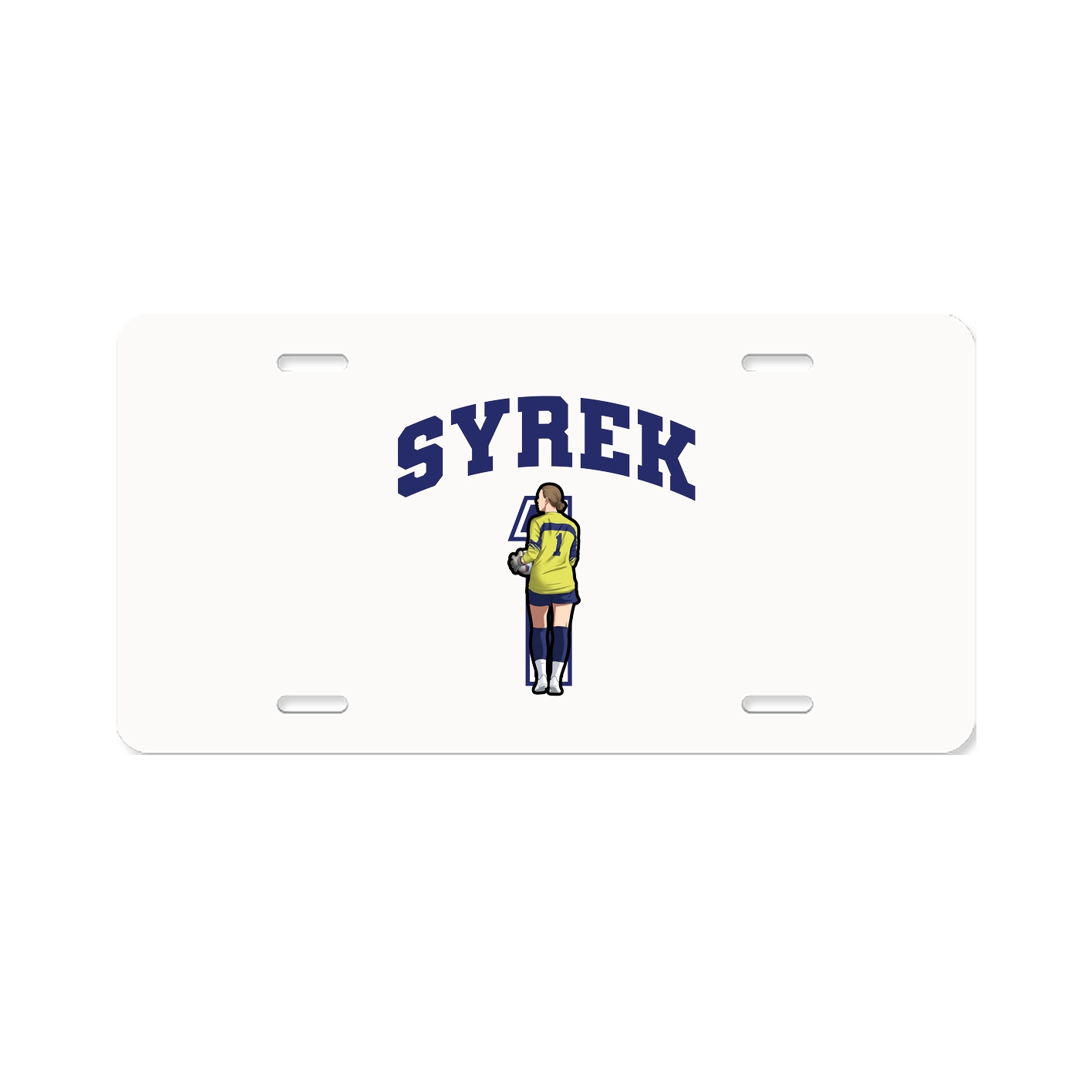 License Plate — Number in Classic