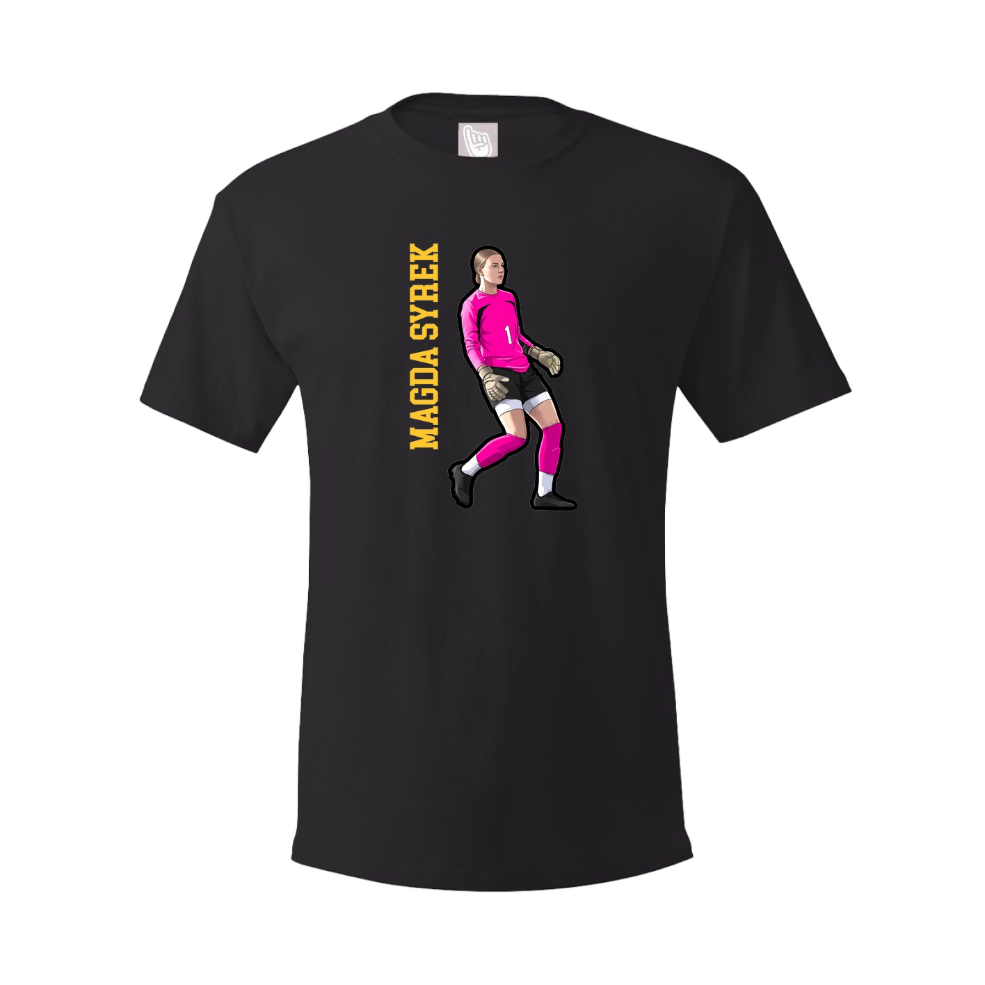 Tee — Name Vertical in Black