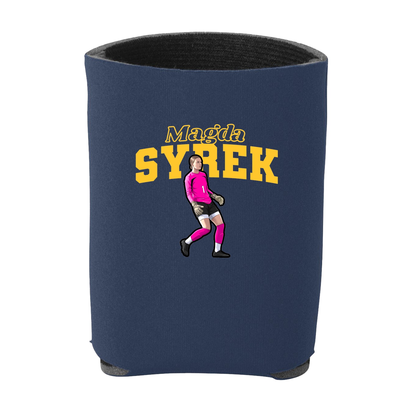 Can Holder — Name Arch in Navy