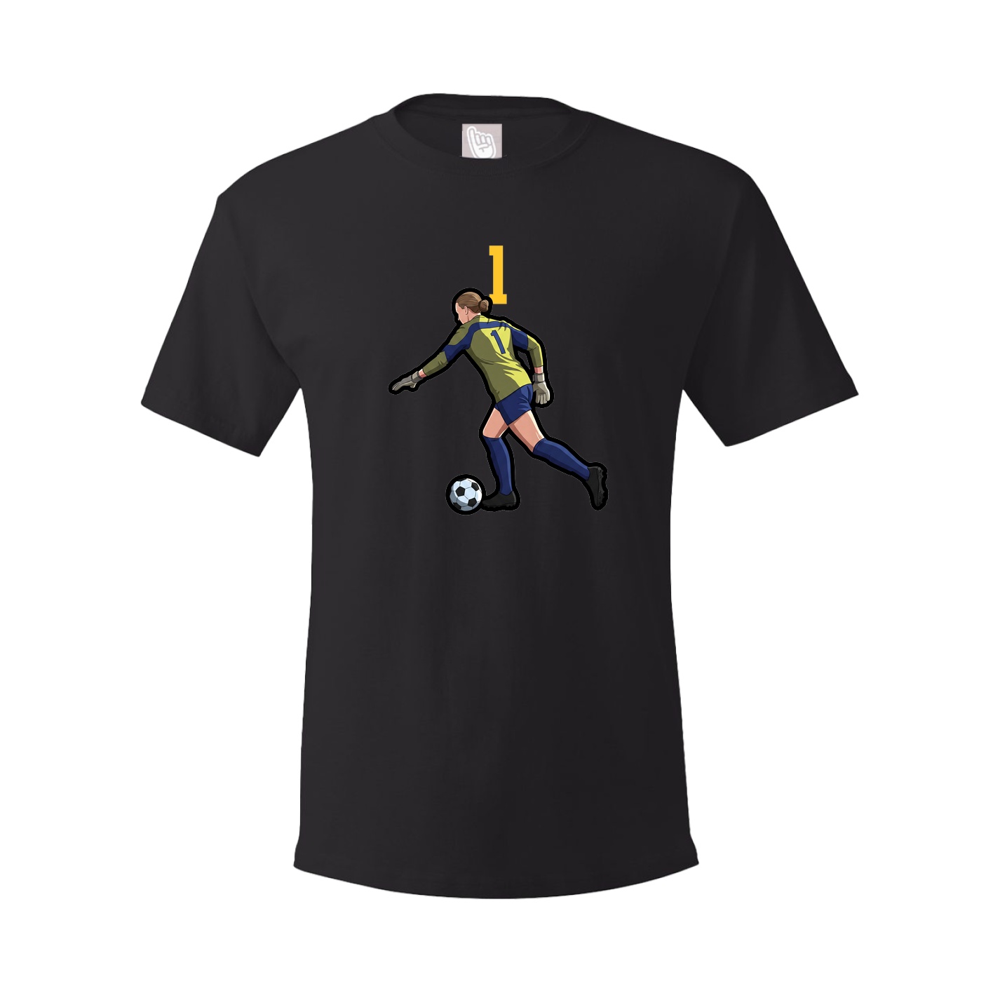 Youth Tee — Number Top in Black