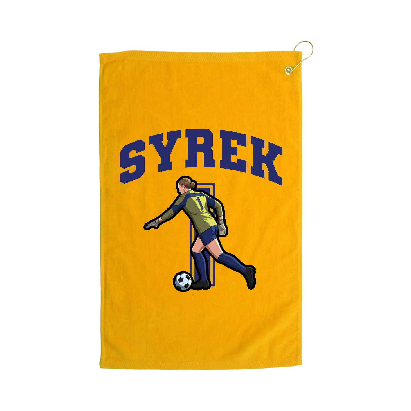 Golf Towel — Number in Gold