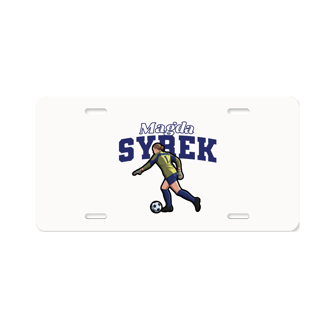 License Plate — Name Arch in Classic