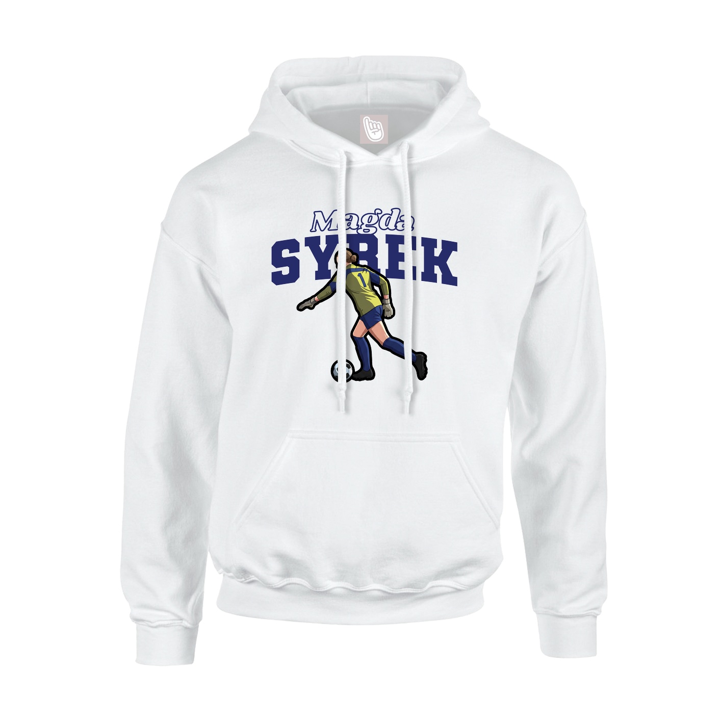 Hoodie — Name Arch in White