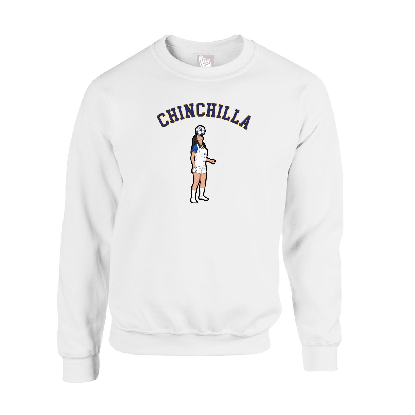 Fleece Crew — Shirsey Arch in White