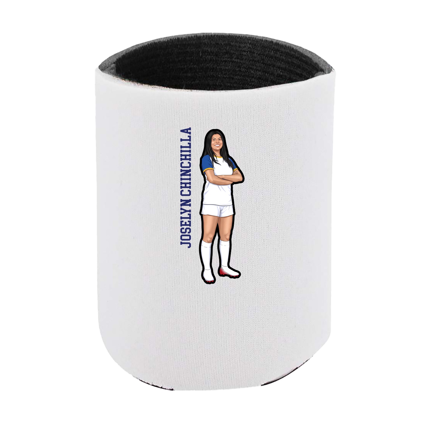 Can Holder — Name Vertical in White