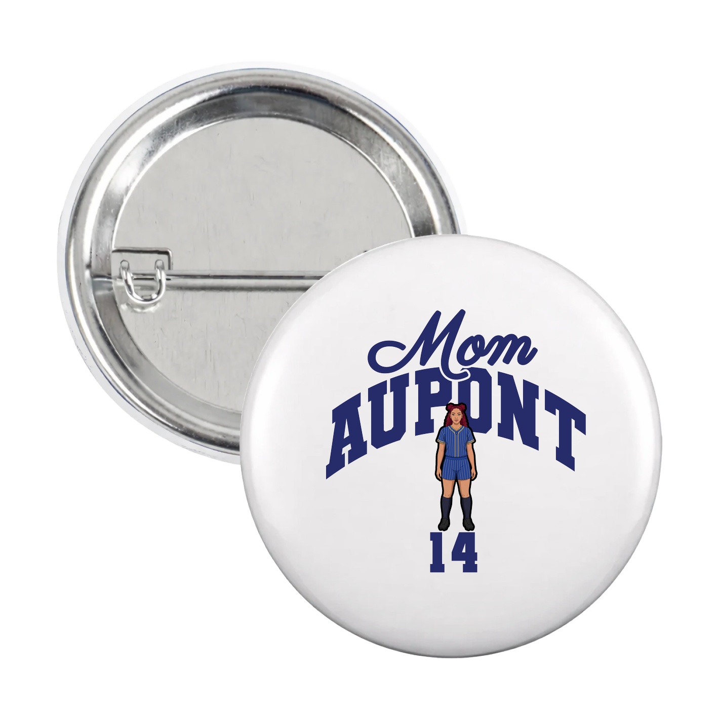 Game Day Button — Mothers Day Arch in White