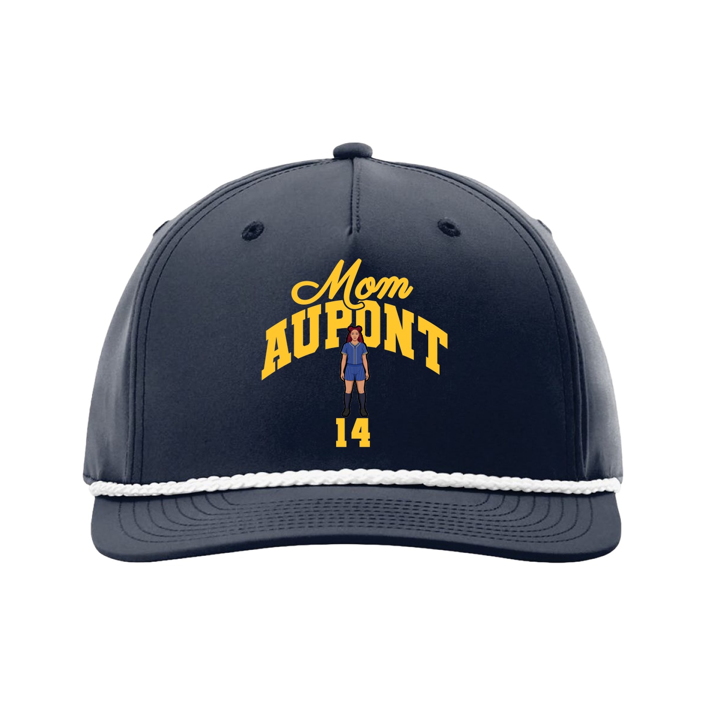 Five-Panel Classic Rope Cap — Mothers Day Arch in Navy