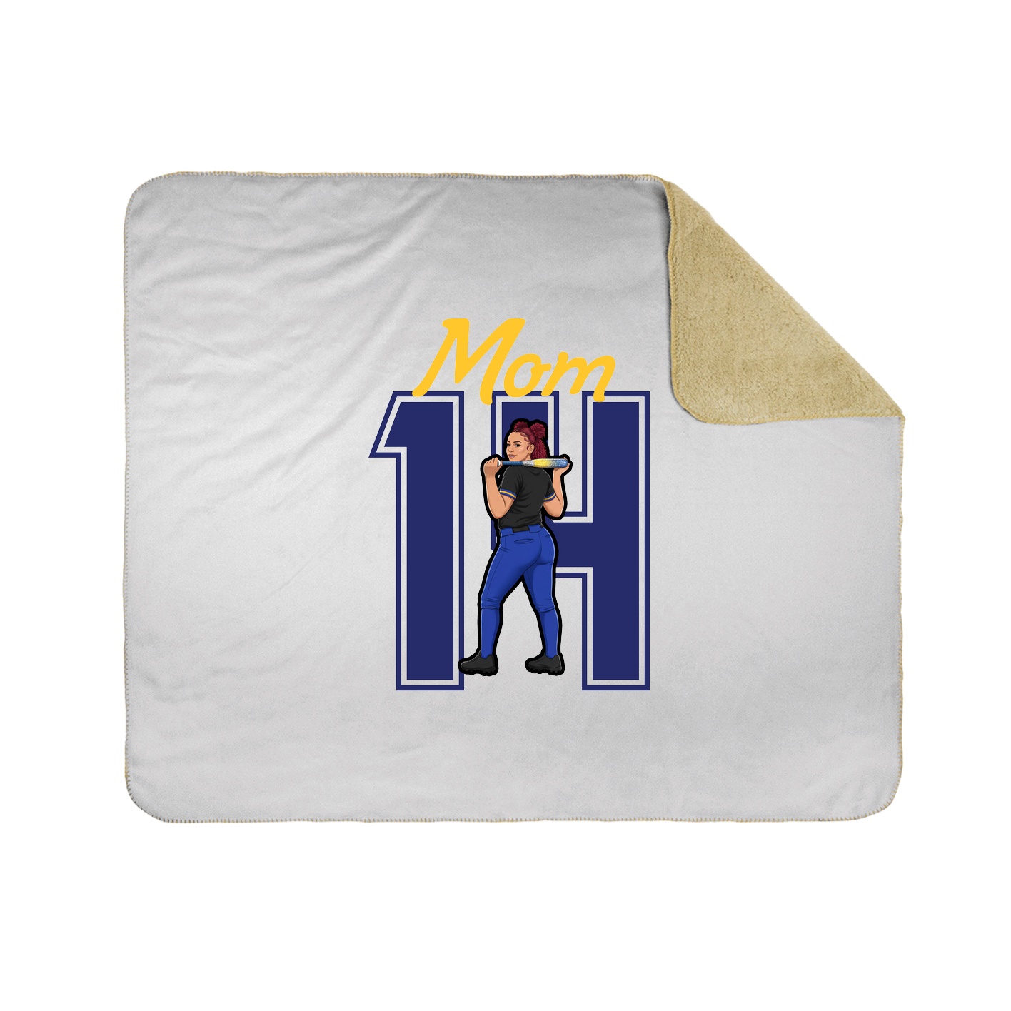 Throw Blanket — Mothers Day Shirsey in White