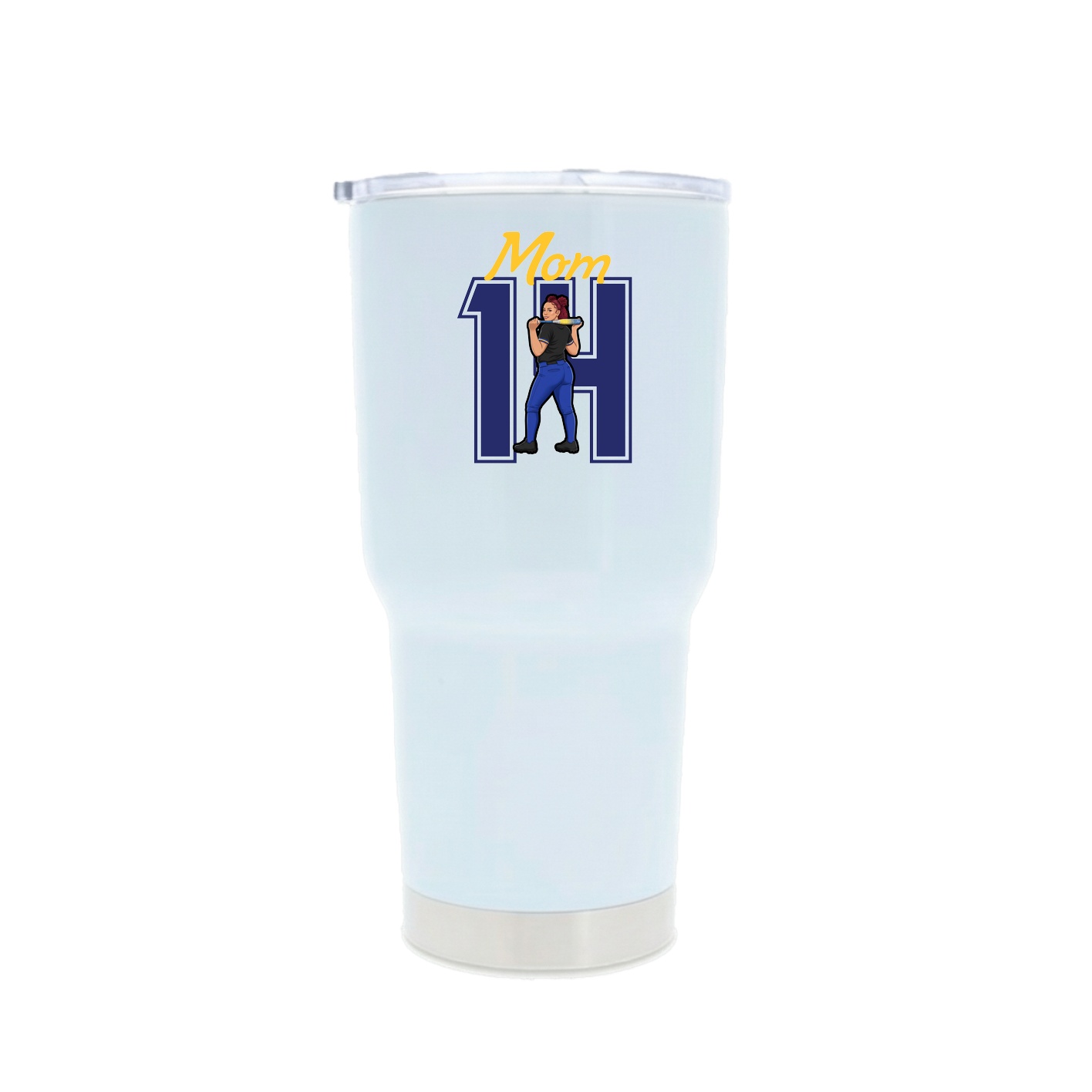 30oz Stainless Steel Tumbler — Mothers Day Shirsey in White