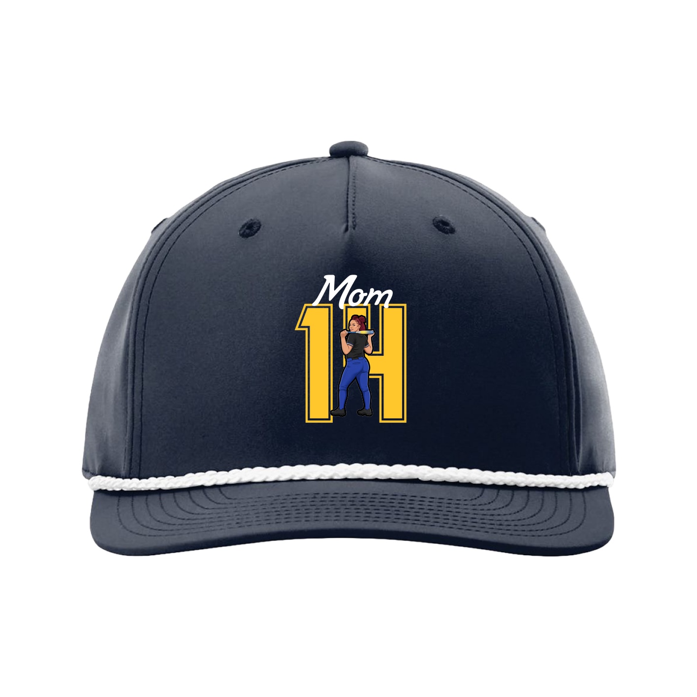 Five-Panel Classic Rope Cap — Mothers Day Shirsey in Navy