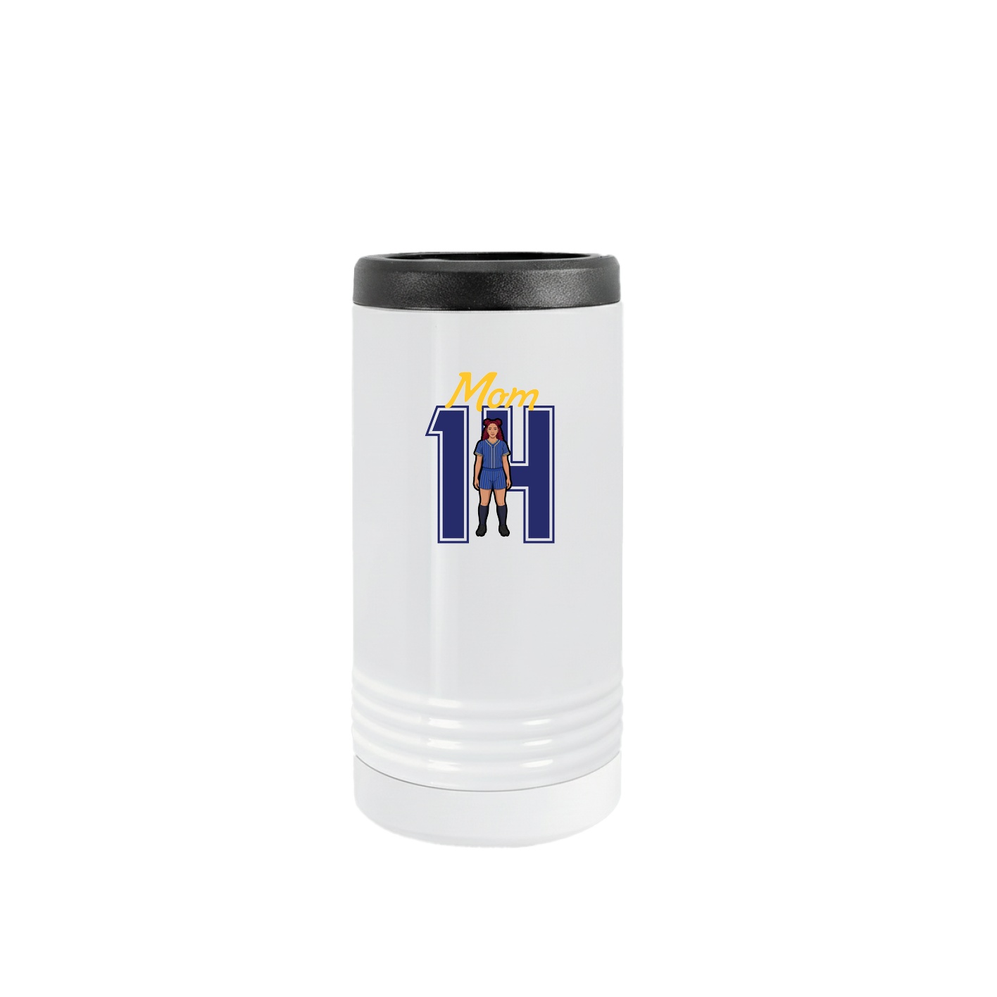 Slim Beverage Holder — Mothers Day Shirsey in White