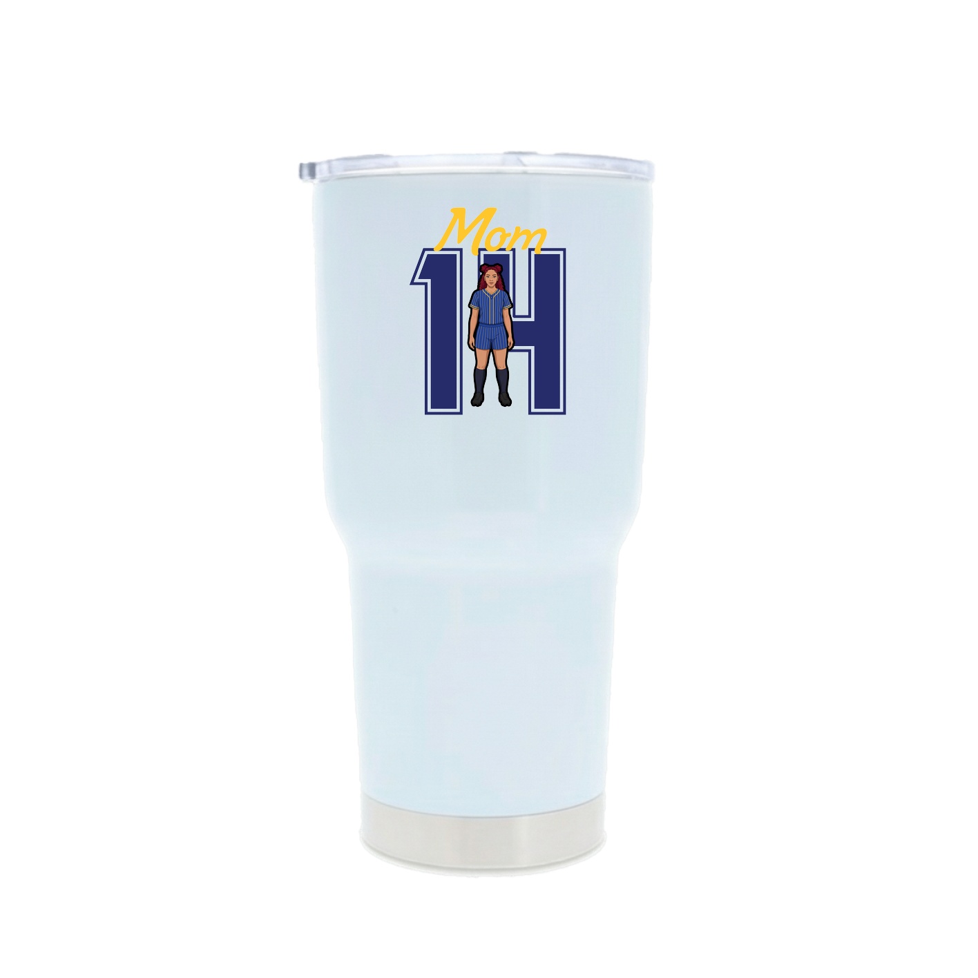 30oz Stainless Steel Tumbler — Mothers Day Shirsey in White