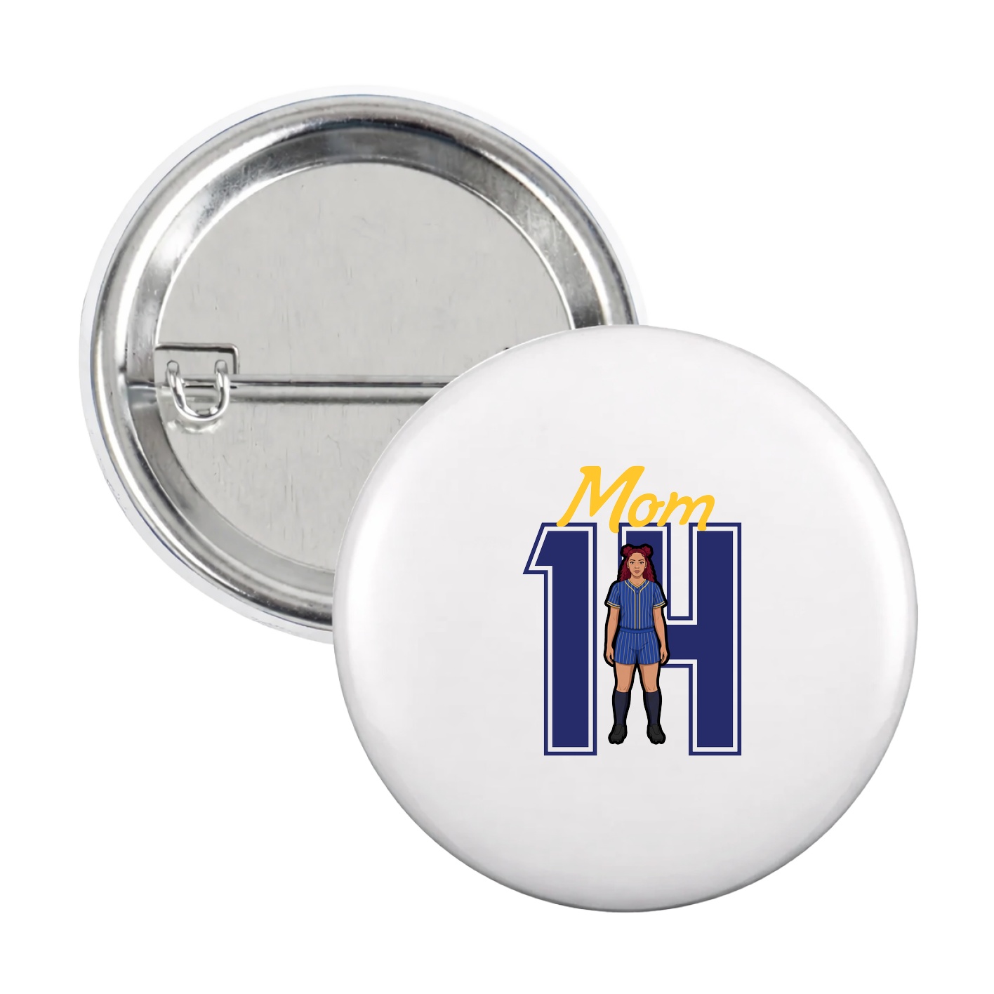 Game Day Button — Mothers Day Shirsey in White