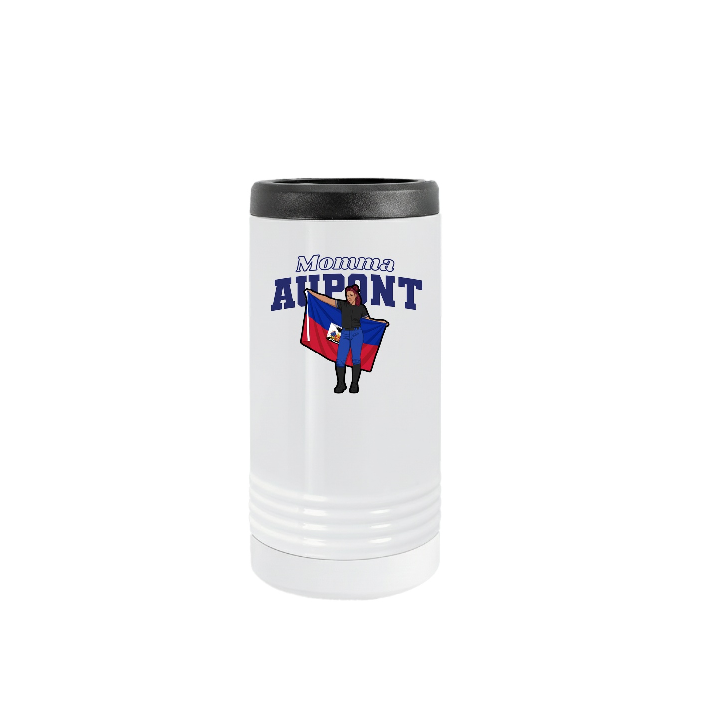 Slim Beverage Holder — Mothers Day Block in White