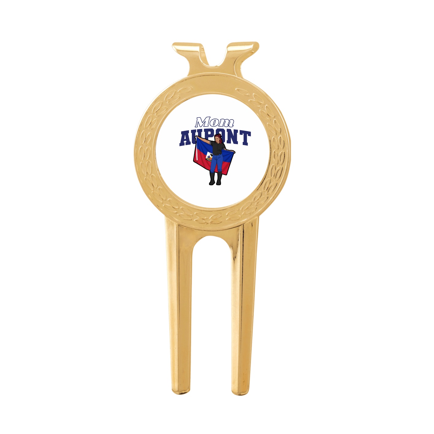 Divot Tool with Ball Marker — Mothers Day Block in Classic