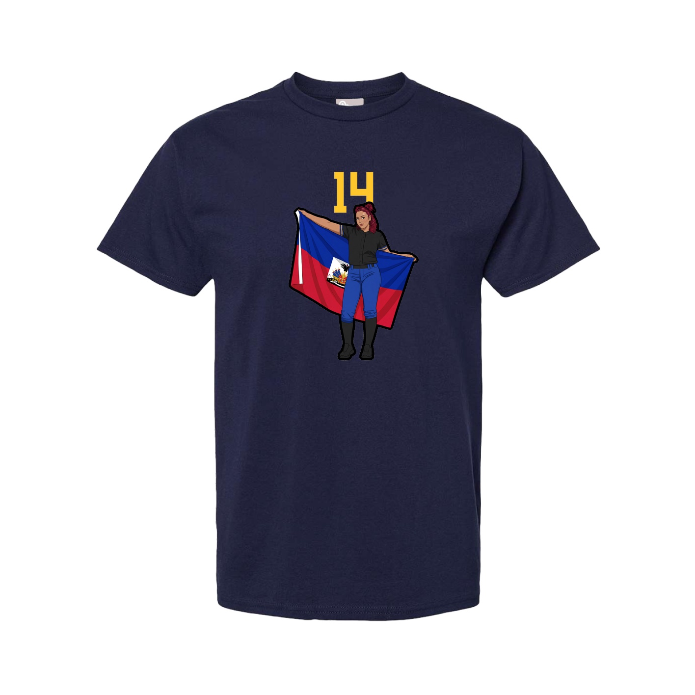 Tee — Number Top in Navy