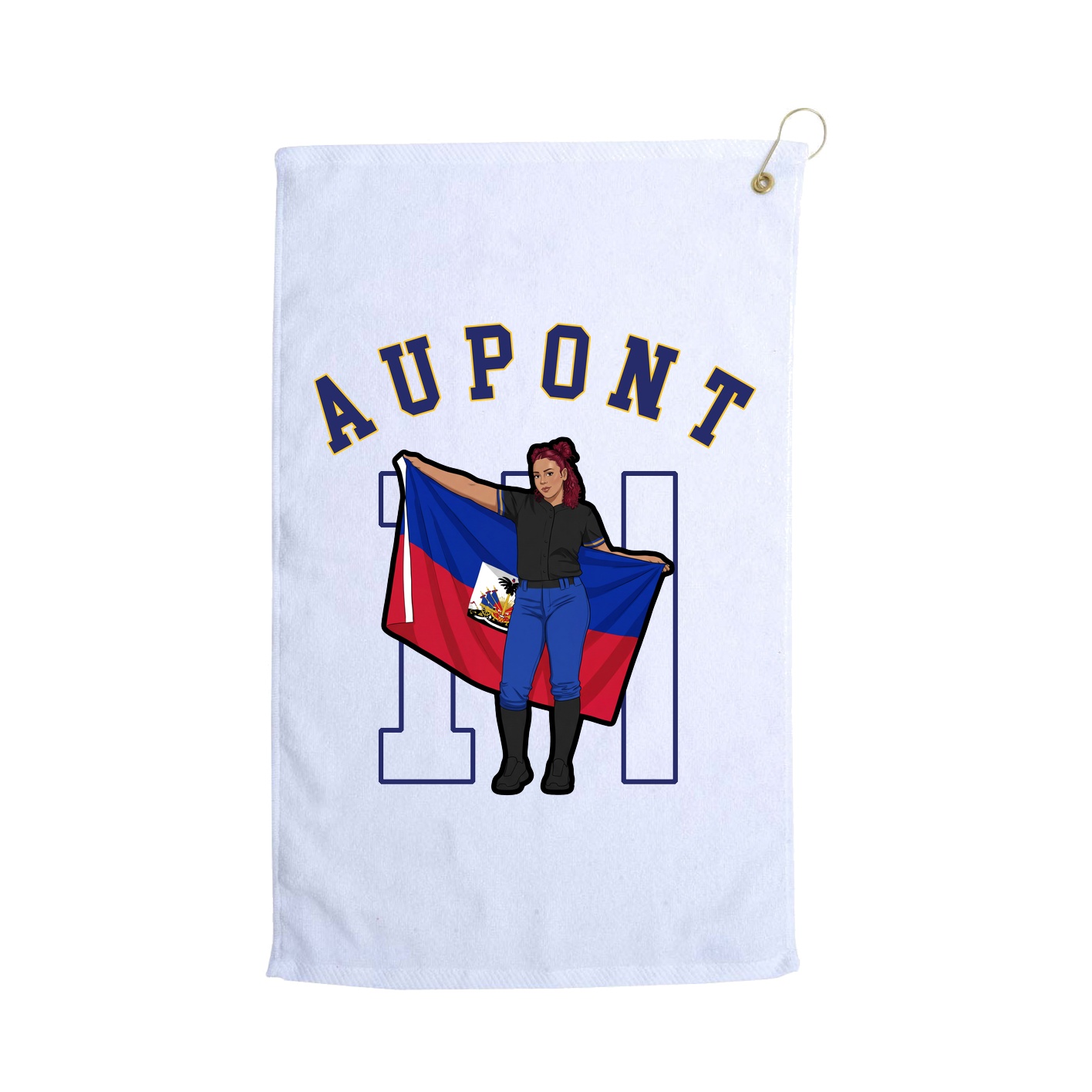 Golf Towel — Shirsey Arch in White