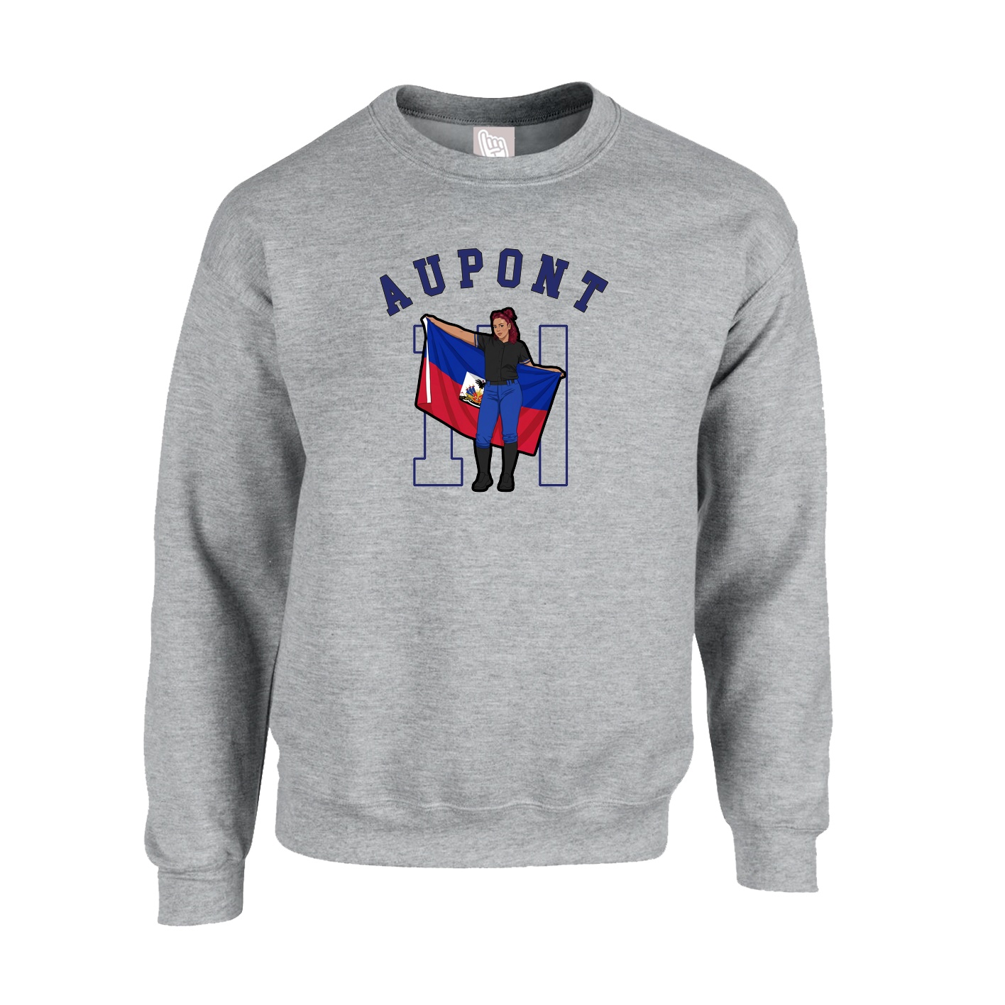 Fleece Crew — Shirsey Arch in Grey