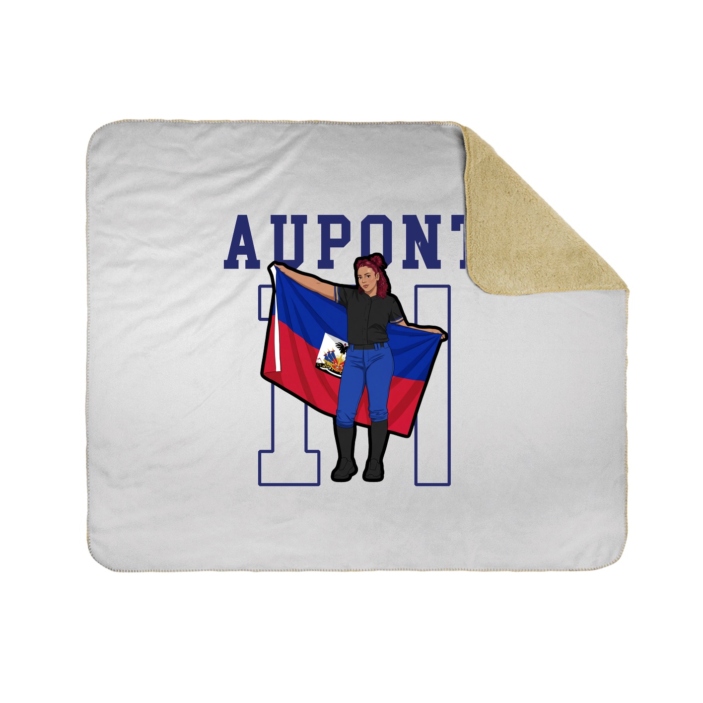 Throw Blanket — Shirsey in White