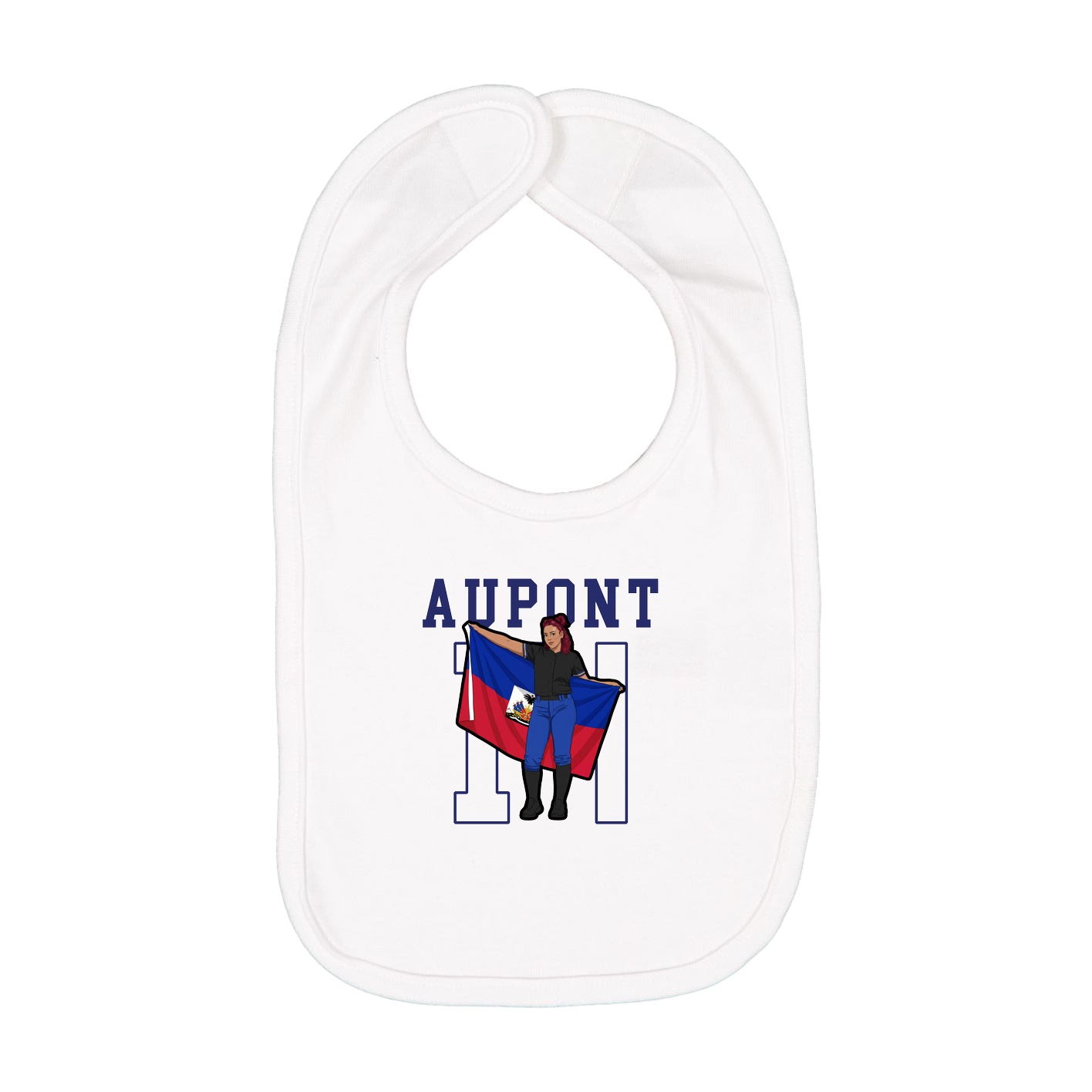 Infant Bib — Shirsey in White