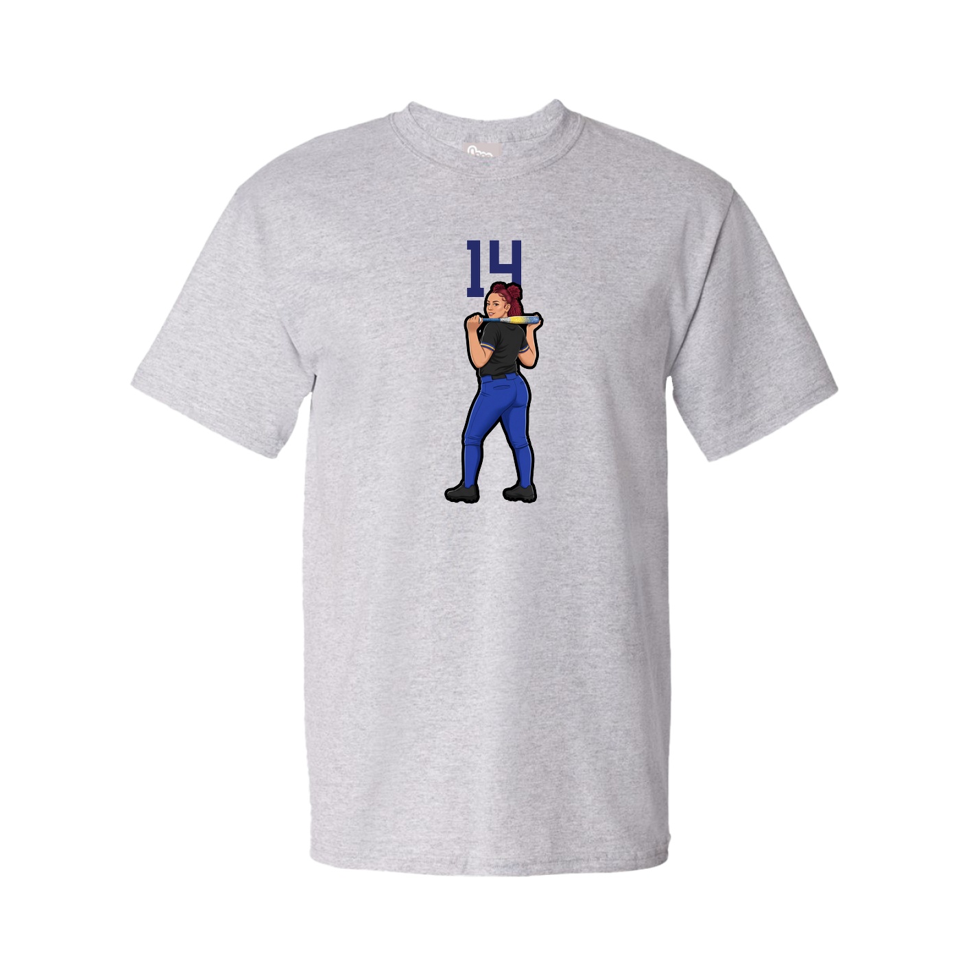 Youth Tee — Number Top in Grey