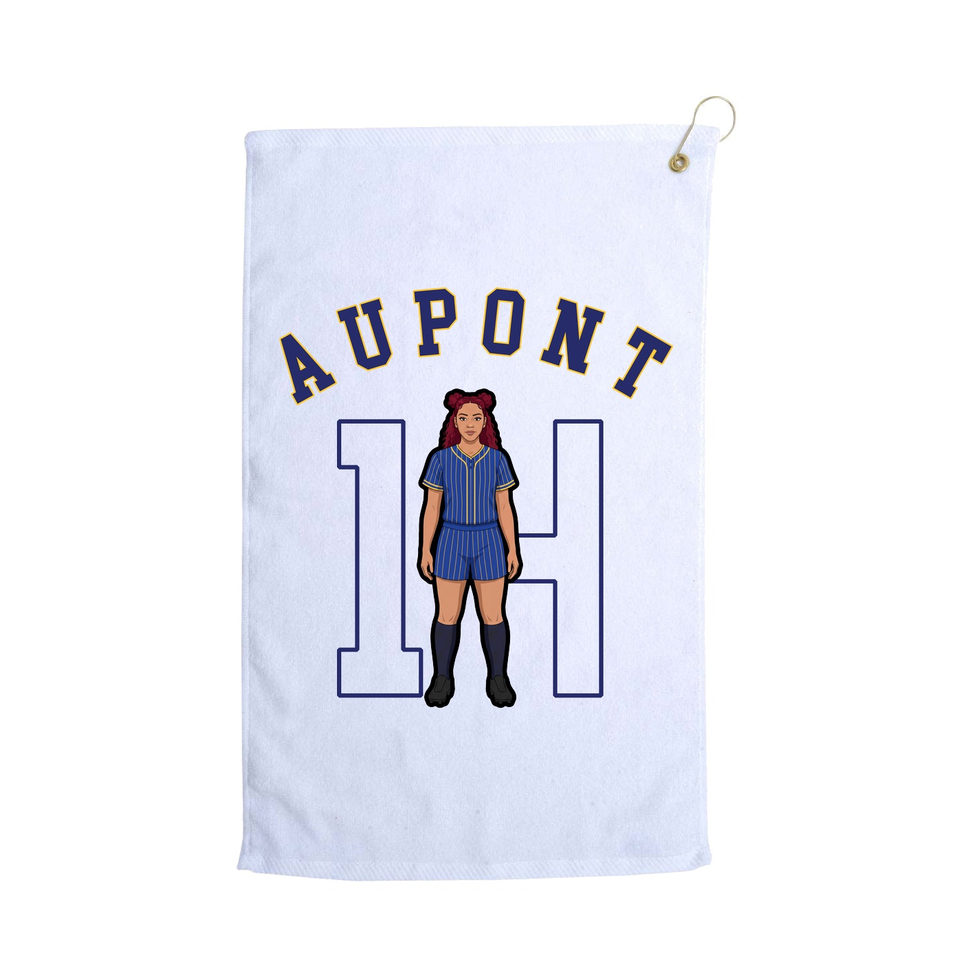 Golf Towel — Shirsey Arch in White