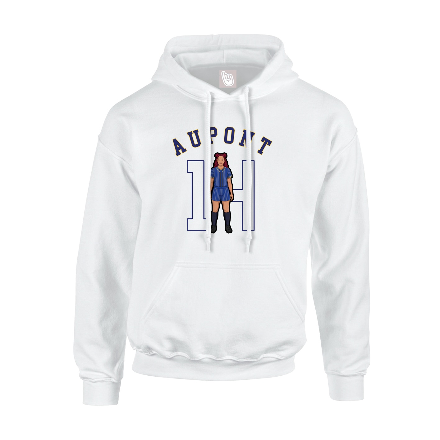 Hoodie — Shirsey Arch in White