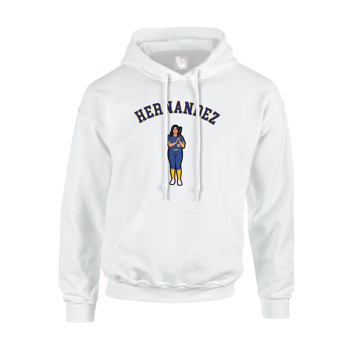 Hoodie — Shirsey Arch in White