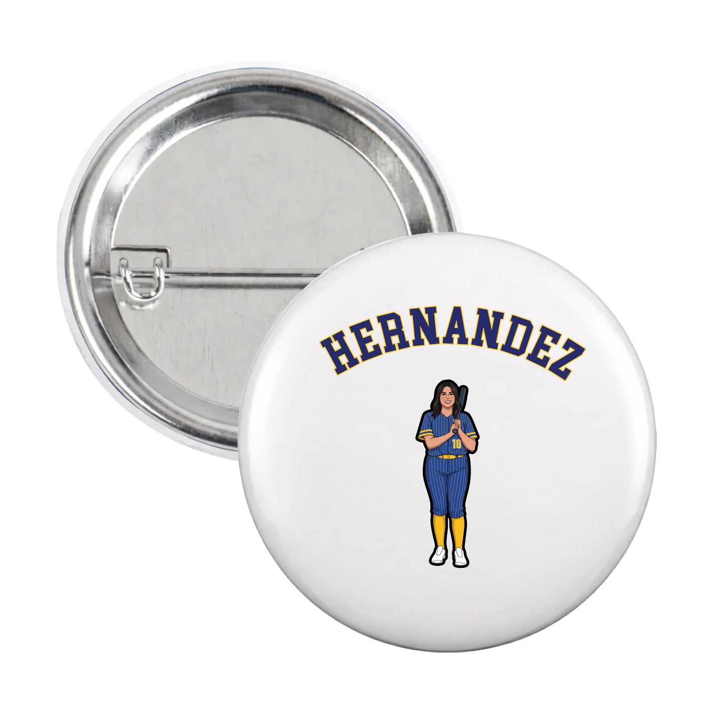 Game Day Button — Shirsey Arch in White