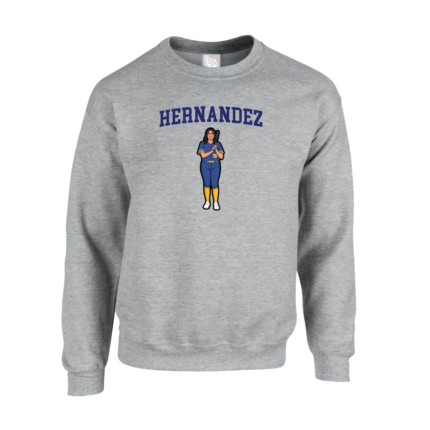 Fleece Crew — Shirsey in Grey