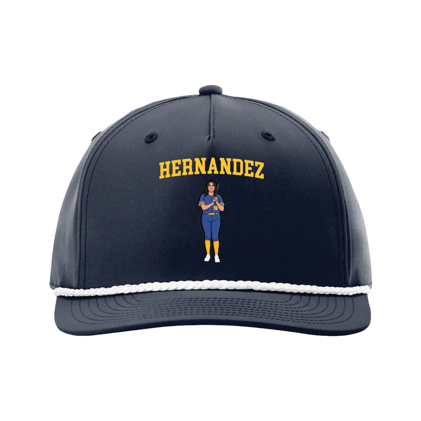 Five-Panel Classic Rope Cap — Shirsey in Navy