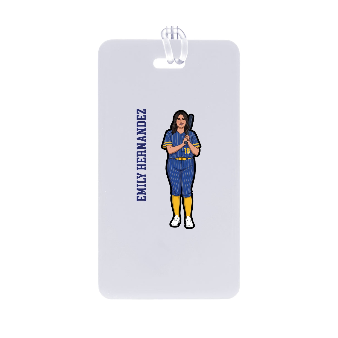 Bag Tag — Name Vertical in Classic