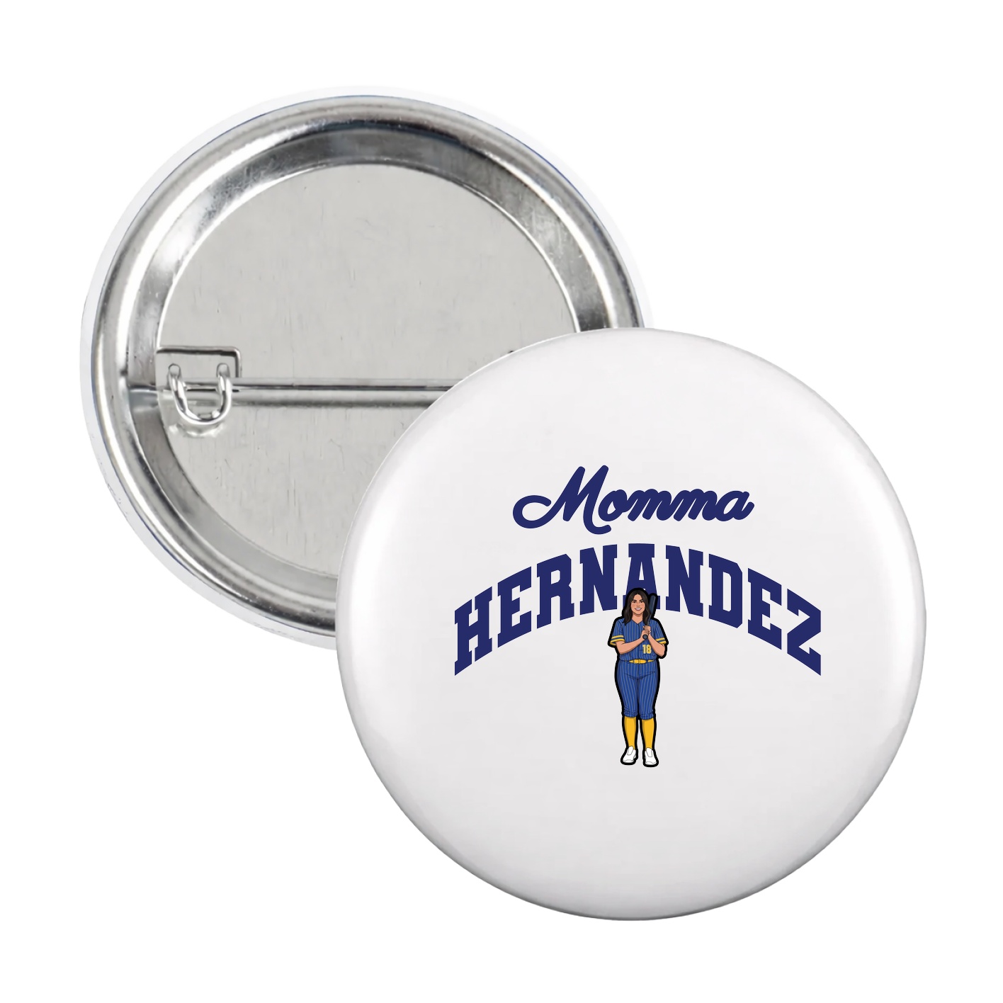 Game Day Button — Mothers Day Arch in White