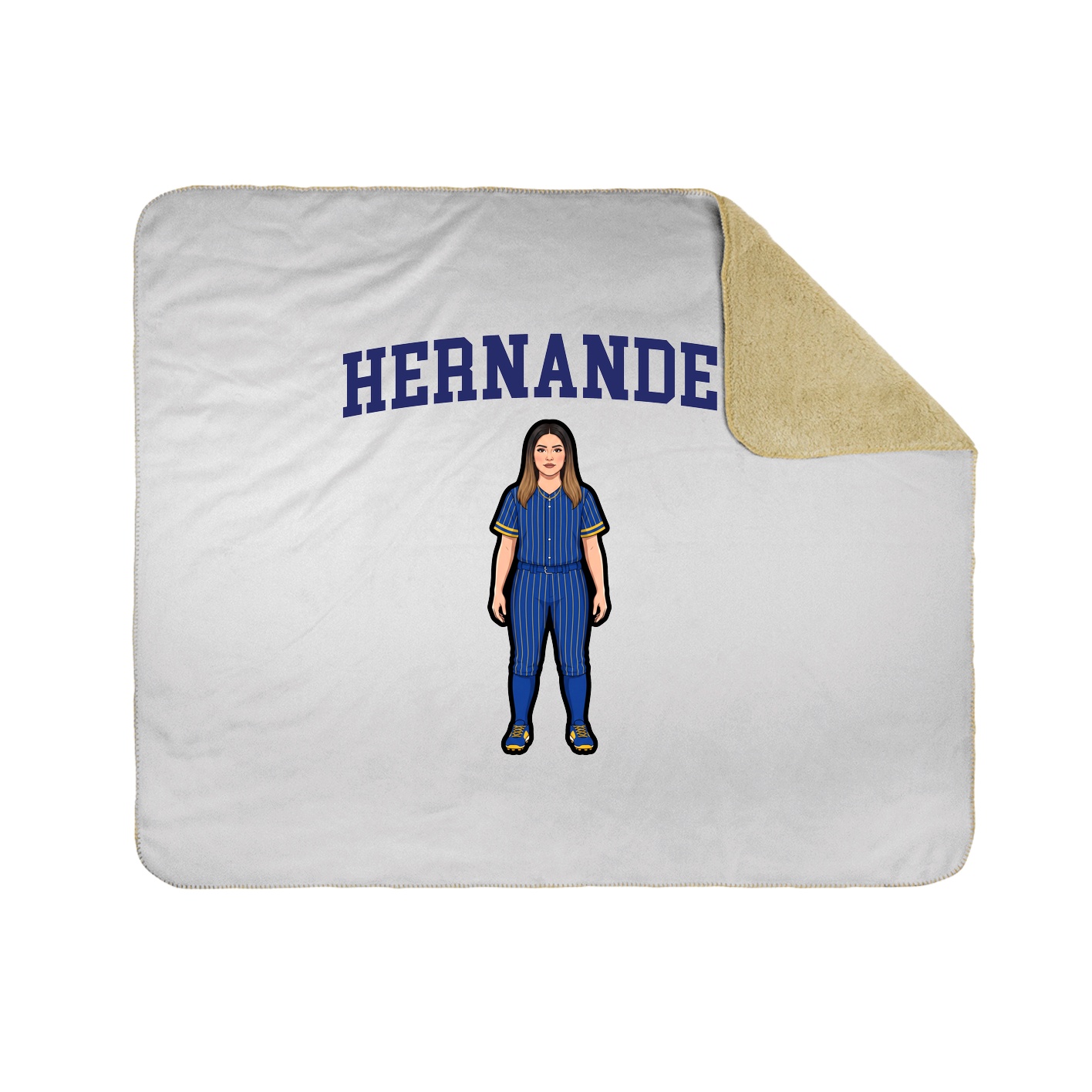 Throw Blanket — Shirsey in White