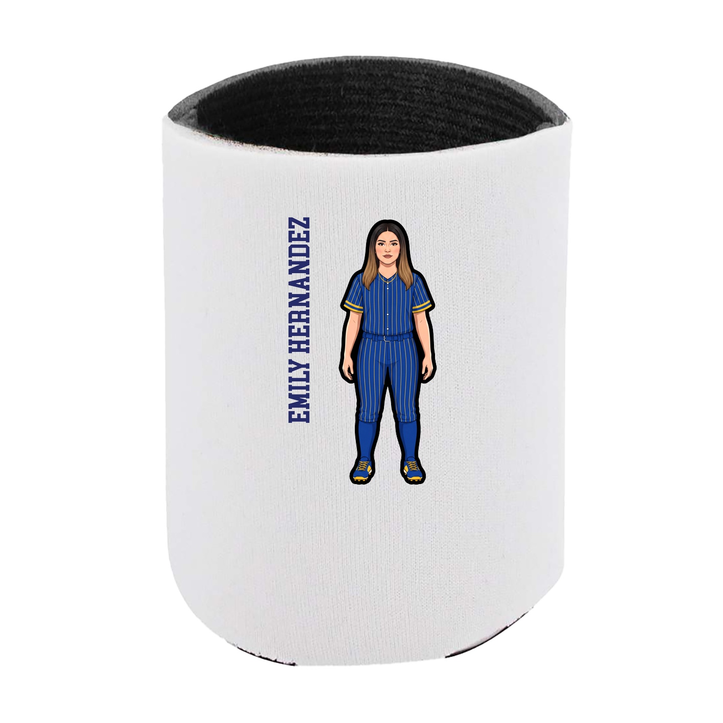 Can Holder — Name Vertical in White
