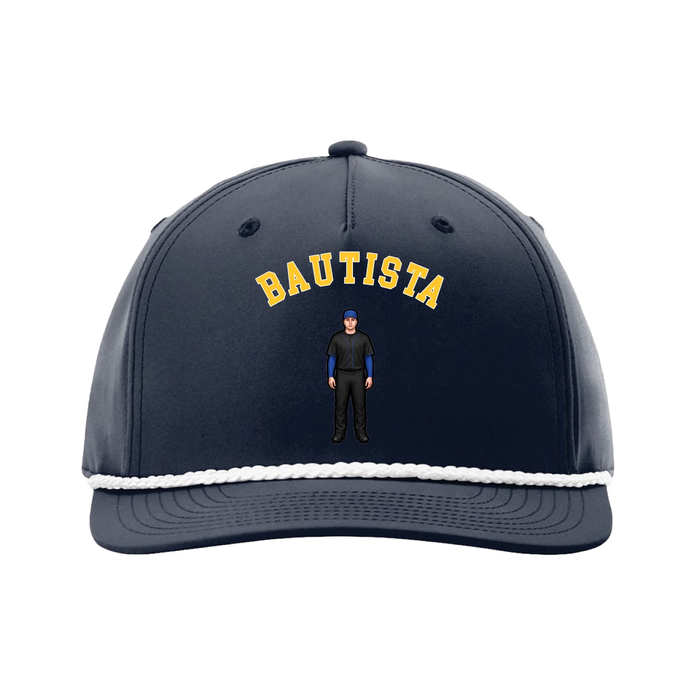 Five-Panel Classic Rope Cap — Shirsey Arch in Navy