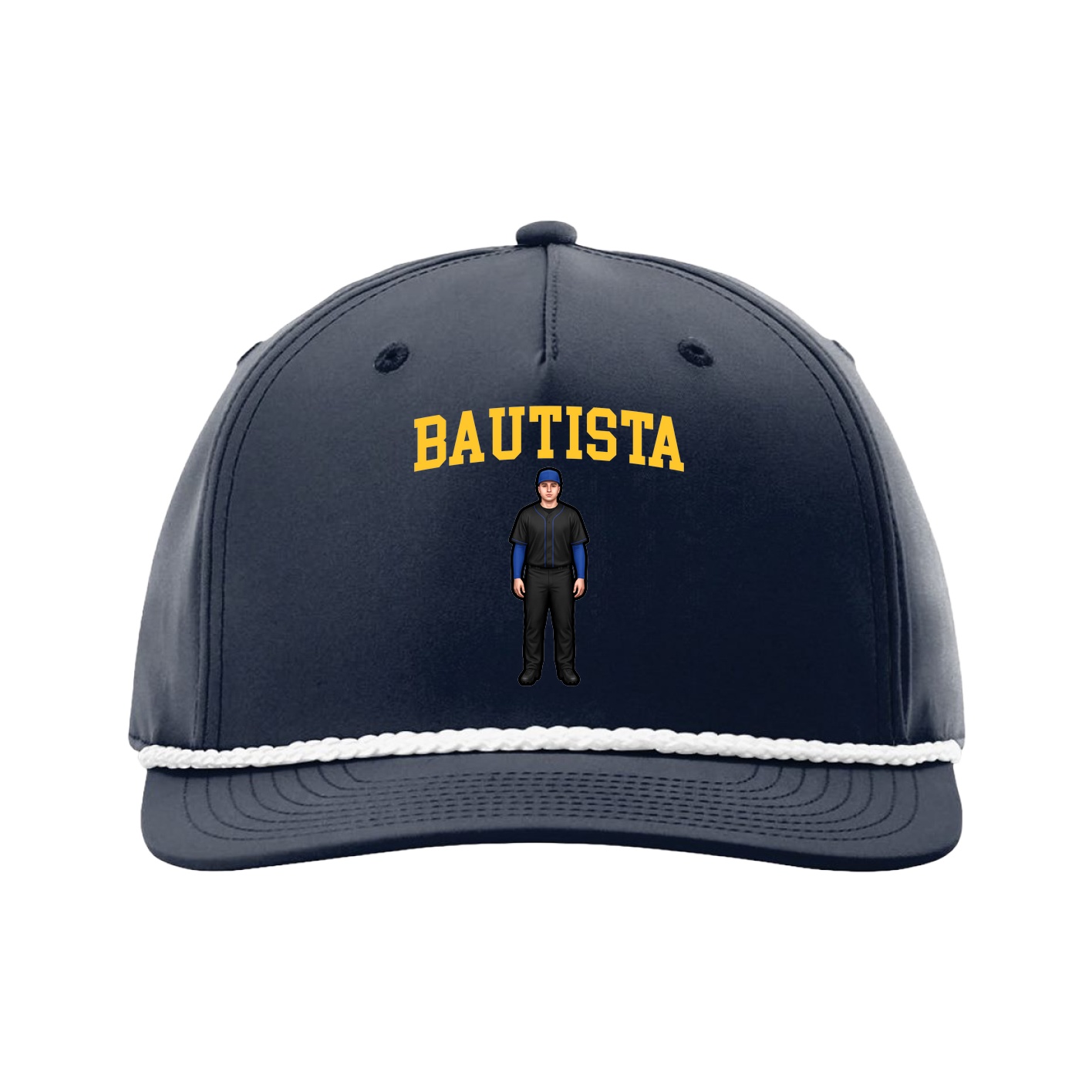 Five-Panel Classic Rope Cap — Shirsey in Navy