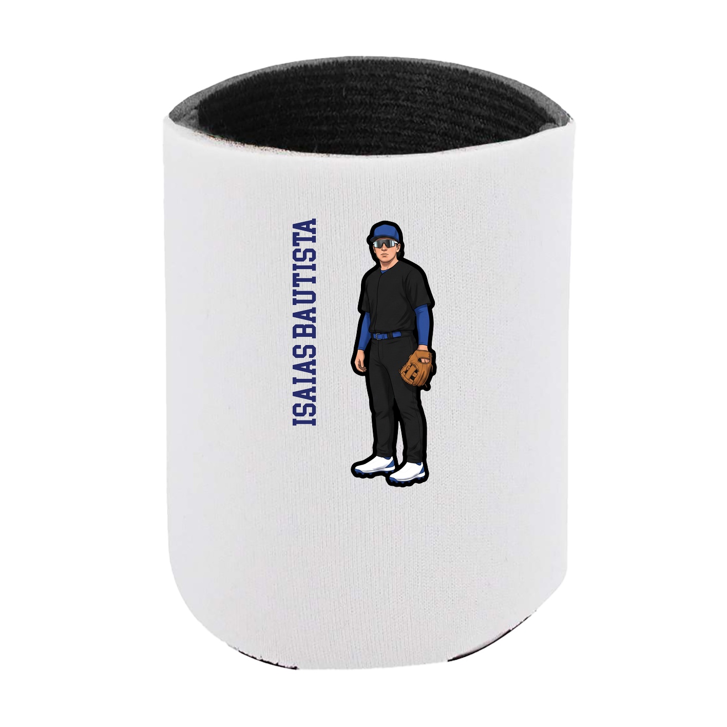 Can Holder — Name Vertical in White