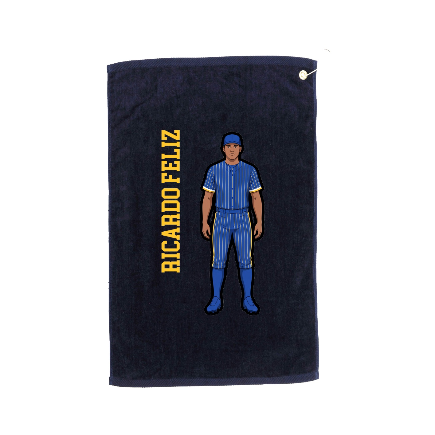 Golf Towel — Name Vertical in Navy