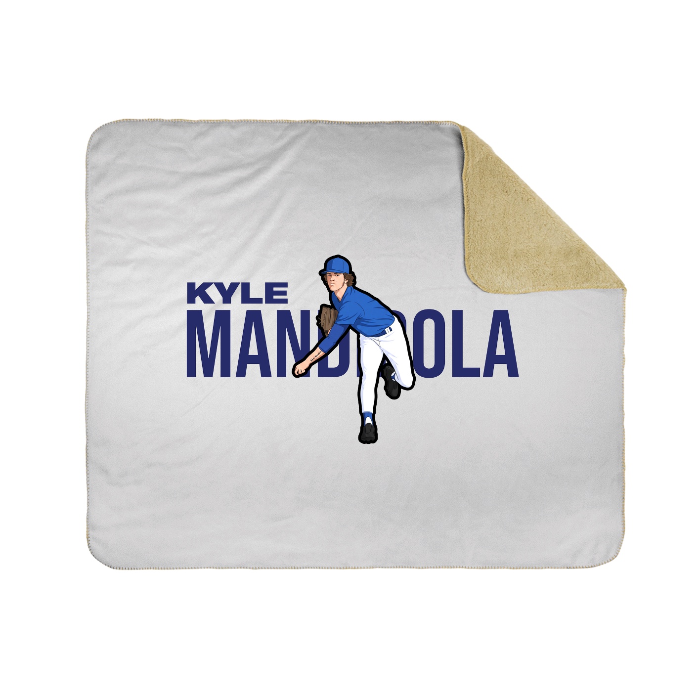 Throw Blanket — Player Name in White