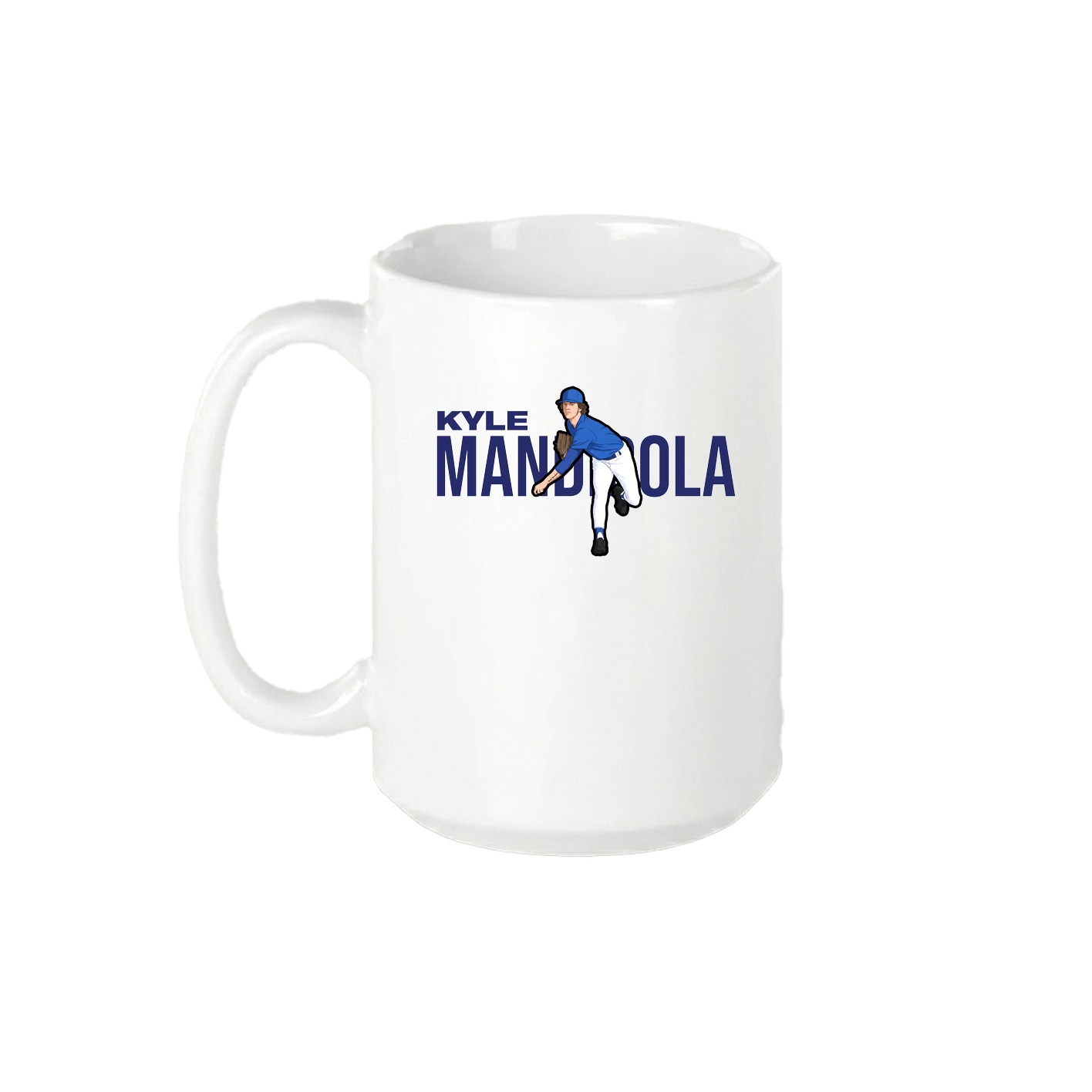 15oz Coffee Mug — Player Name in White