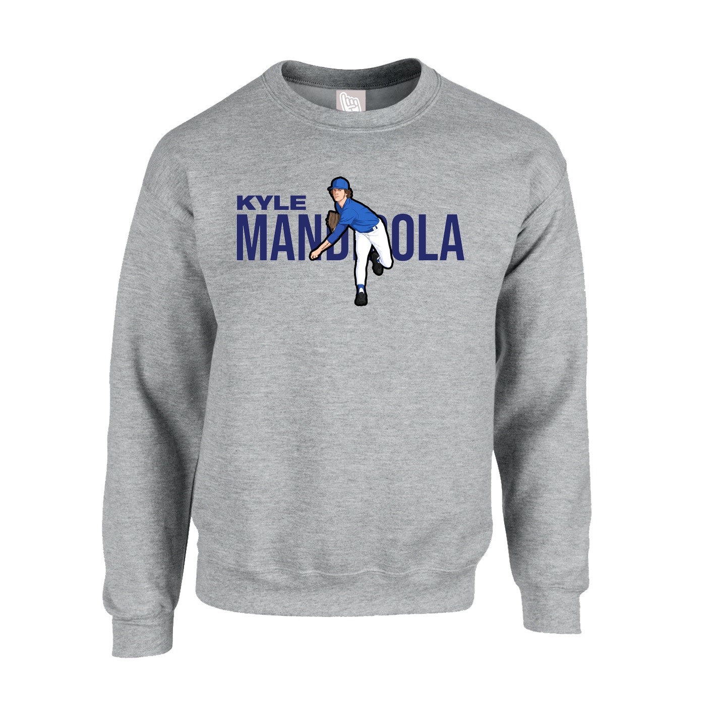 Fleece Crew — Player Name in Grey